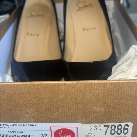 Christian Louboutin Shoes - Christian Louboutin Black Patent Leather Heels